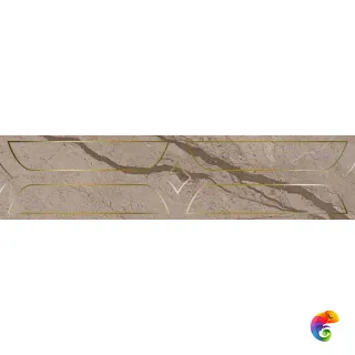 KMB3STA010BR Бордюр Ифран бежевый светлый глянцевый обрезной 60x14,5x0,9