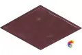KMD2SRB012BN Декор Риад бордовый глянцевый 13,5x7,8x0,9