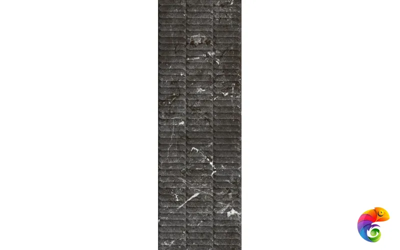 KM3090B0170R Тубкаль чёрный глянцевый структура обрезной 30x89,5x1,05