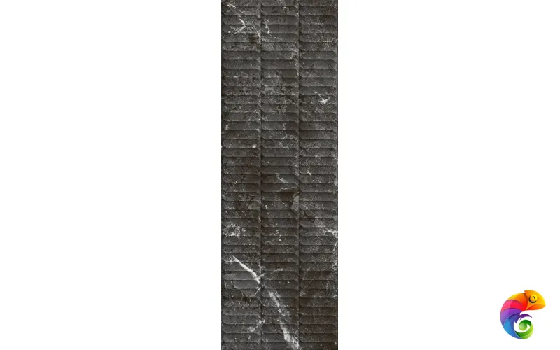 KM3090B0170R Тубкаль чёрный глянцевый структура обрезной 30x89,5x1,05