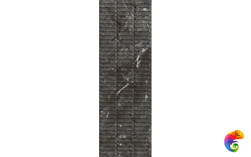 KM3090B0170R Тубкаль чёрный глянцевый структура обрезной 30x89,5x1,05