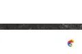 KMB2SPA002BR Бордюр Тубкаль чёрный глянцевый обрезной 30x2,5x1,9