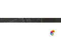 KMB2SPA002BR Бордюр Тубкаль чёрный глянцевый обрезной 30x2,5x1,9