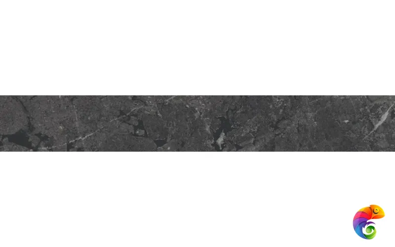 KM6060G0331RBT6 Плинтус Тубкаль чёрный матовый обрезной 60x9,5x0,9