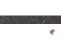 KM6060G0331RBT6 Плинтус Тубкаль чёрный матовый обрезной 60x9,5x0,9