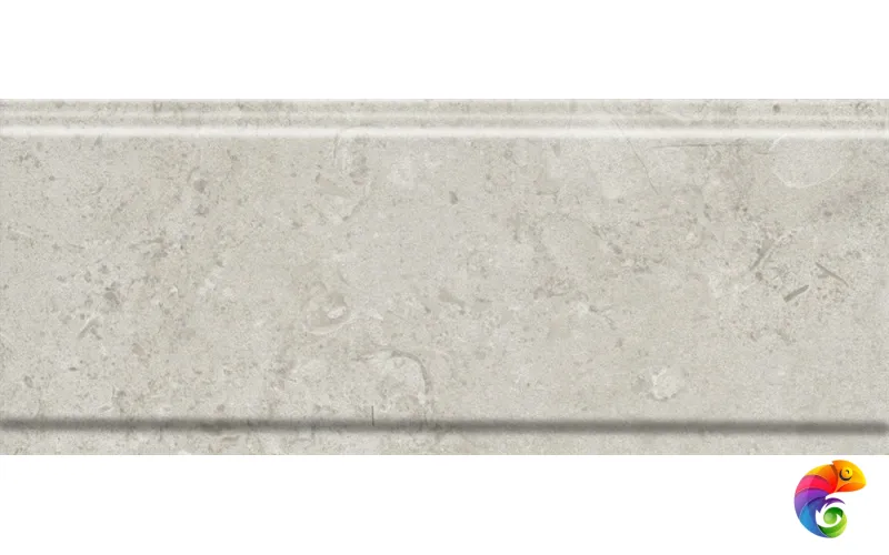 BDA020R Бордюр Карму серый светлый матовый обрезной 30х12 30x12x13