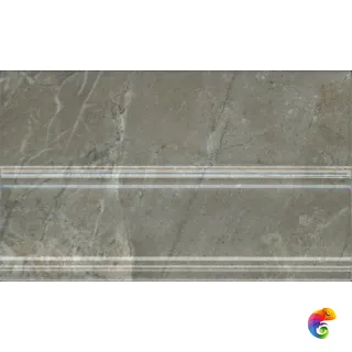 FMB034 Плинтус Кантата серый глянцевый 25x15x1,5