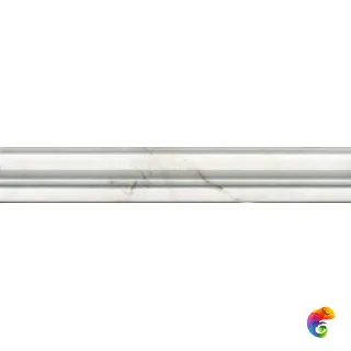 BLC031R Бордюр Серенада белый глянцевый обрезной 30x5x1,9