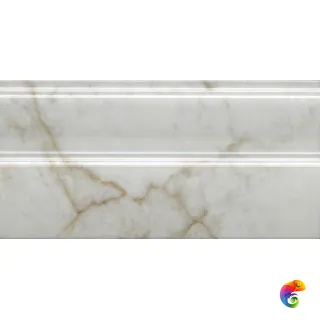 FMA030R Плинтус Серенада белый глянцевый обрезной 30x15x1,7