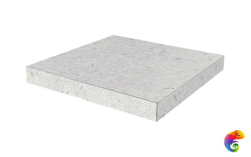 SG632420R/GCA Ступень угловая клееная Терраццо серый светлый  33x33x0,9