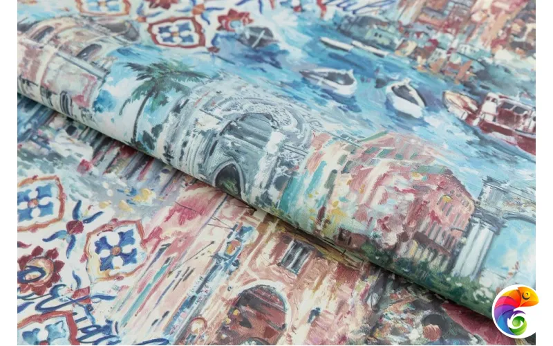 KM6604 Обои виниловые Впечатление мотив, цветной  (1, Т B)