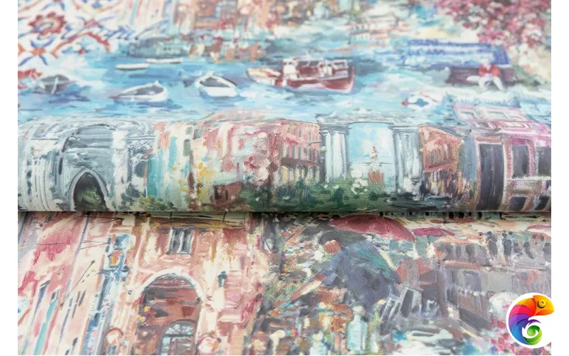 KM6604 Обои виниловые Впечатление мотив, цветной  (1, Т B)