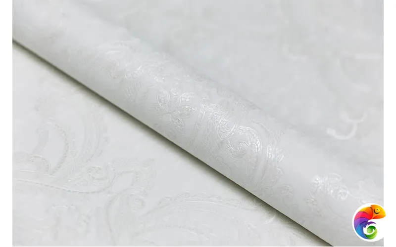 KM7701 Обои виниловые Ориент мотив, белый (1, Т B) прямая стыковка