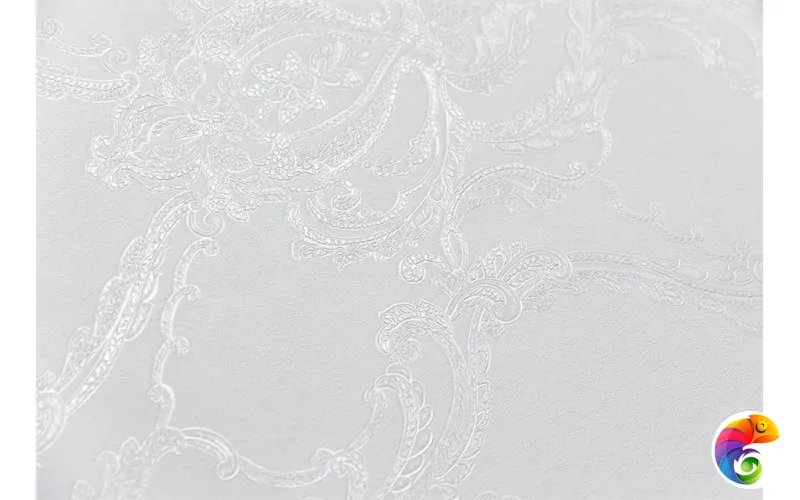 KM7701 Обои виниловые Ориент мотив, белый (1, Т B) прямая стыковка