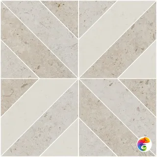 ID125 Декор Про Лаймстоун бежевый матовый 60х60 60x60x11