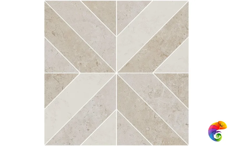 ID125 Декор Про Лаймстоун бежевый матовый 60х60 60x60x11
