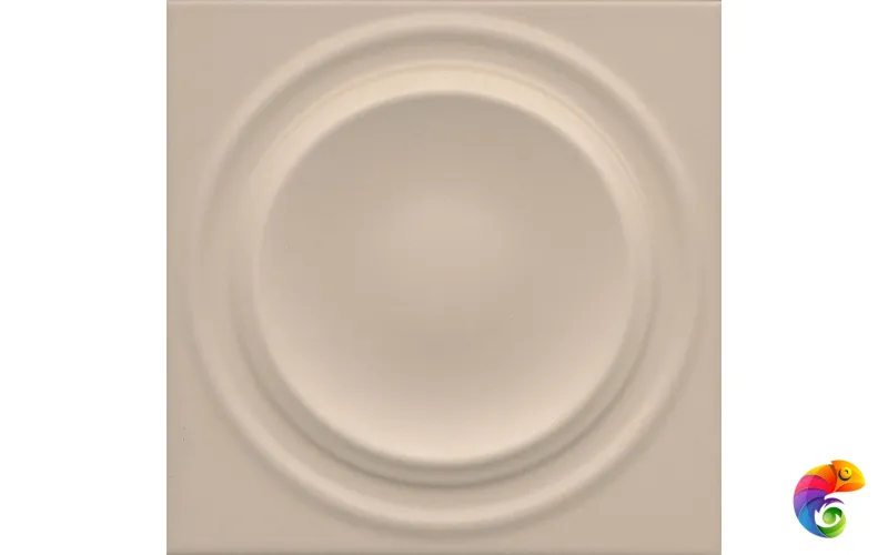 OBE002 Декор Аква Альта 2 бежевый матовый структура 20x20x0,95