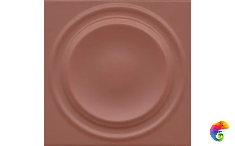 OBE003 Декор Аква Альта 2 красный матовый структура 20x20x0,95