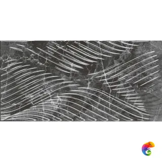 11282R Коррер чёрный глянцевый структура обрезной 30x60x1