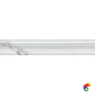 BLC038R Бордюр Багет Коррер белый глянцевый обрезной 30x5x1,9