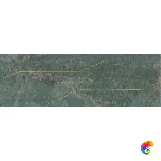 OS/C214/13116TR Декор Эвора зеленый глянцевый обрезной 30x89,5x0,9