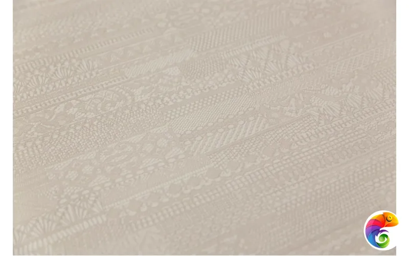 KM8203 Обои виниловые Ажур база универсальная,бежевый 1,06х10 (1, Т C) смещённая стыковка