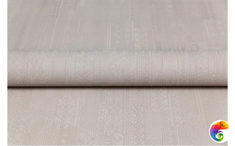 KM8204 Обои виниловые Ажур база универсальная,бежевый темный 1,06х10 (1, Т C) смещённая стыковка