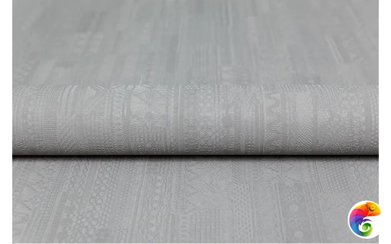 KM8205 Обои виниловые Ажур база универсальная,серый 1,06х10 (1, Т B) смещённая стыковка