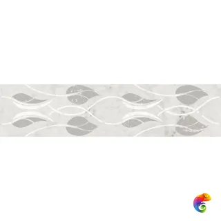 KMB3STA002BR Бордюр Тубкаль белый глянцевый обрезной 30x7,2x0,9