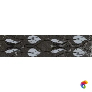 KMB3STA003BR Бордюр Тубкаль чёрный глянцевый обрезной 30x7,2x0,9