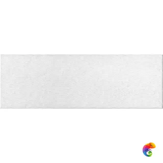 60165 Бьянка белый матовый волна 20x60x0,9