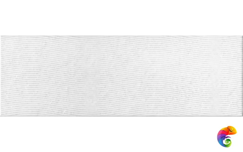 60165 Бьянка белый матовый волна 20x60x0,9