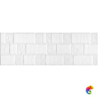 60166 Бьянка белый матовый антик 20x60x0,9