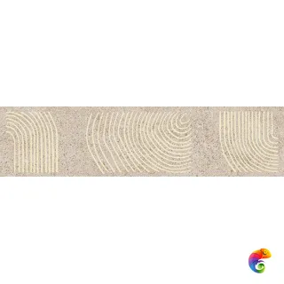 KMB2TGL004BR Бордюр Руссильон бежевый матовый обрезной 30x7,2x0,9