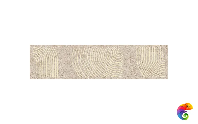 KMB2TGL004BR Бордюр Руссильон бежевый матовый обрезной 30x7,2x0,9