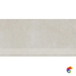 KM6060G0471RGRF Ступень фронтальная Эстерель белый матовый обрезной 30x60x0,9