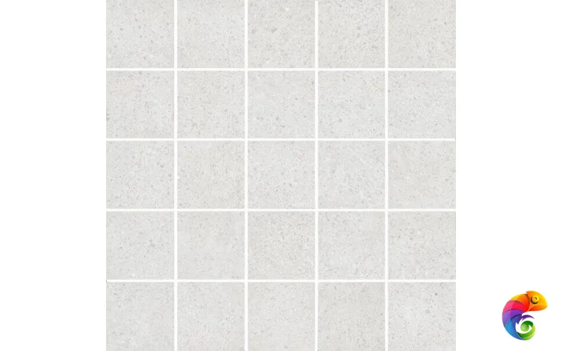 MM12136 Декор Безана серый светлый мозаичный 25x25x9
