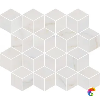 T017/14003 Декор Греппи белый мозаичный 45x37,5x10