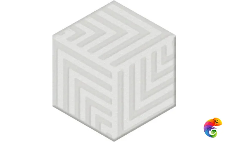 OS/A241/63000 Декор Агуста белый 5,2х6 6x5,2x6,9
