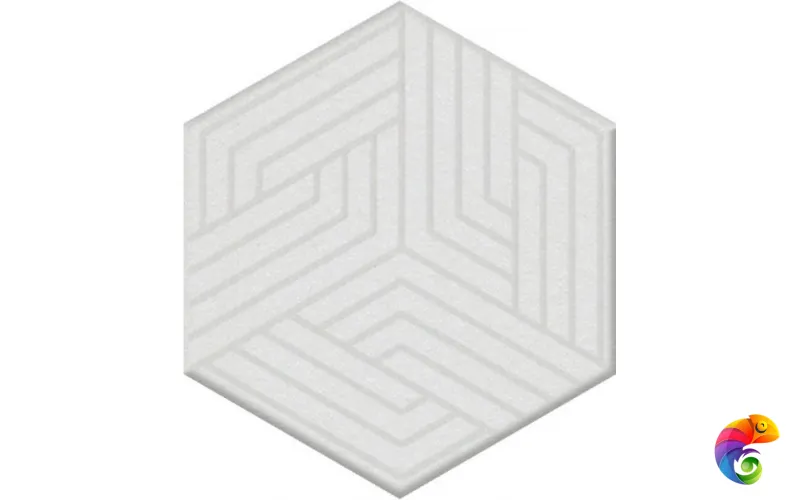 OS/A241/63000 Декор Агуста белый 5,2х6 6x5,2x6,9