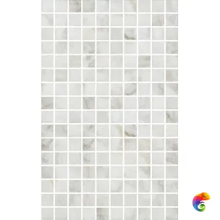 MM6432 Декор Кантата мозаичный белый глянцевый 25x40x0,8
