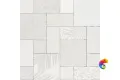 HGD/A572/17x/11037R Панно Тассо белый матовый обрезной 60x60x0,9