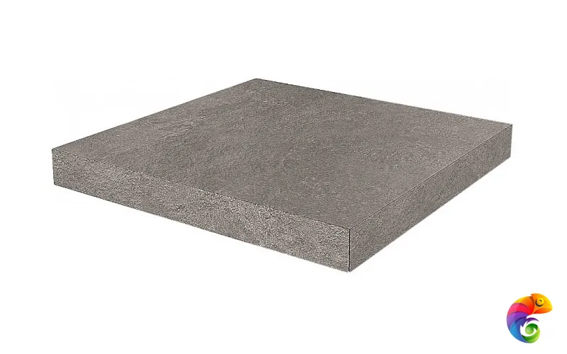 DD600520R/GCA Ступень угловая клееная Про Стоун серый темный  33x33x0,9