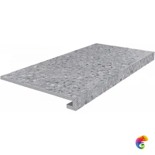 SG632620R/GCF Ступень клееная Терраццо серый  33x60x0,9