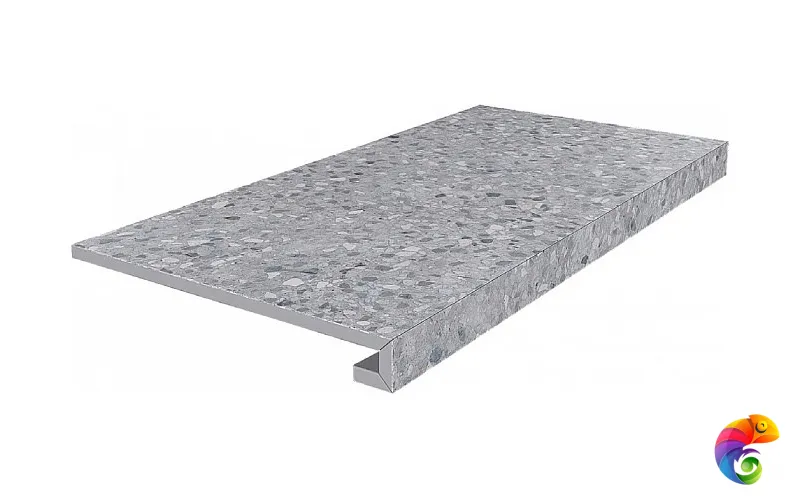 SG632620R/GCF Ступень клееная Терраццо серый  33x60x0,9