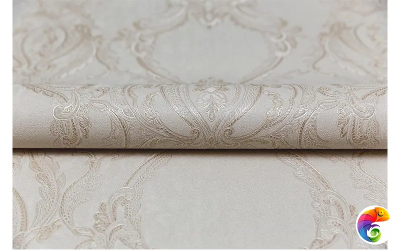 KM7703 Обои виниловые Ориент мотив, бежевый (1, Т B) прямая стыковка