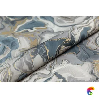 KM7605 Обои виниловые Галатея база универсальная, синий 1,06х10 (1, Т С) прямая стыковка