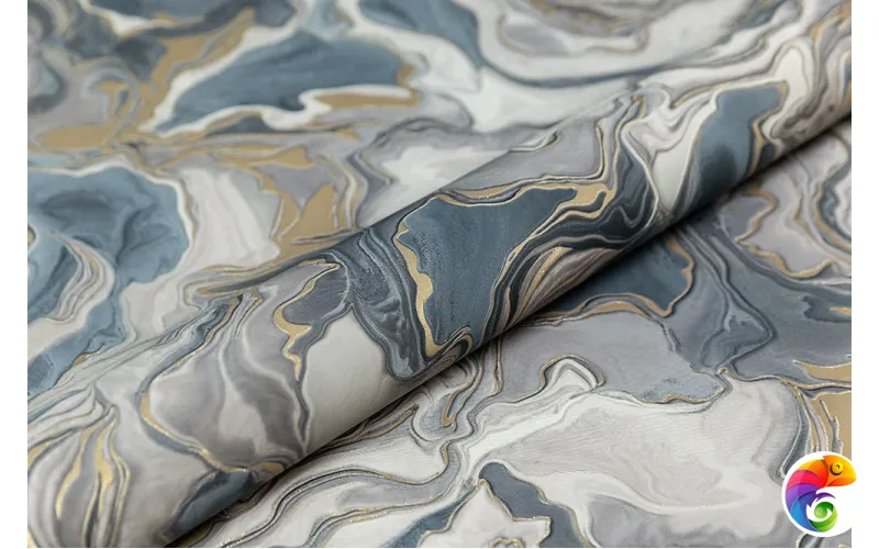 KM7605 Обои виниловые Галатея база универсальная, синий 1,06х10 (1, Т С) прямая стыковка