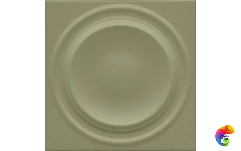 OBE005 Декор Аква Альта 2 зелёный матовый структура 20x20x0,95