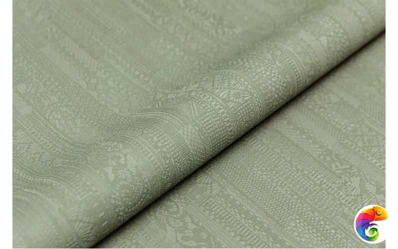 KM8207 Обои виниловые Ажур база универсальная,зеленый 1,06х10 (1, Т C1) смещённая стыковка